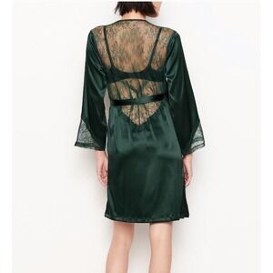 Victoria's Secret Green Lace Robe